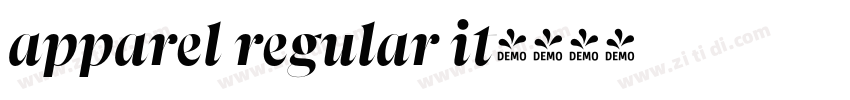 apparel regular it字体转换